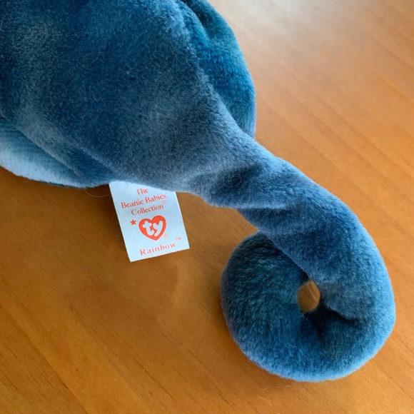 Vintage Rainbow chameleon Ty Beanie Baby stuffed animal - Picture 3 of 7